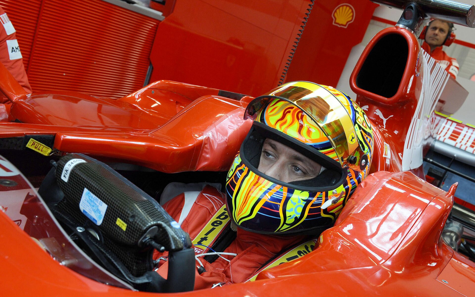 Valentino Rossi and Ferrari - Tests. Formula 1 photo 2008 F1 wallpaper Valentino Rossi and Ferrari - Tests. Formula 1 photo 2008 F1 wallpaper