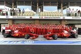 Kimi Raikkonen and Giancarlo Fisichella (Ferrari). Formula 1 Teams and Drivers. F1 wallpaper 2009 (HIGH RESOLUTION PHOTOS)
