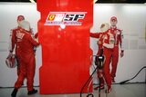 Kimi Raikkonen and Giancarlo Fisichella (Ferrari). Formula 1 Teams and Drivers. F1 wallpaper 2009 (HIGH RESOLUTION PHOTOS)