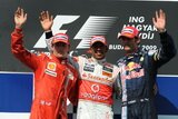 Podium. Hungaroring Circuit. Hungarian Grand Prix - Race. F1 wallpaper 2009 (Photo Images)