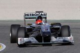 Michael Schumacher Mercedes GP PETRONAS MGP W01. Valencia - Tests. F1 wallpaper 2010 (HIGH RESOLUTION PHOTO)