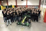 Jarno Trulli and Heikki Kovalainen. Presentation Formula 1 Lotus T128. F1 wallpaper 2011 (HIGH RESOLUTION PHOTO)