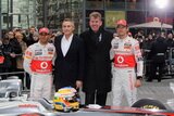 Lewis Hamilton and Jenson Button. Launch Formula 1 2011 Vodafone McLaren Mercedes MP4 26. F1 wallpaper 2011 (HIGH RESOLUTION PHOTO) Lewis Hamilton and Jenson Button. Presentation Formula 1 2011 Vodafone McLaren Mercedes MP4 26. F1 wallpaper 2011 (HIGH RESOLUTION PHOTO)
