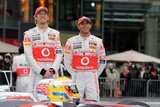 Lewis Hamilton and Jenson Button. Launch Formula 1 2011 Vodafone McLaren Mercedes MP4 26. F1 wallpaper 2011 (HIGH RESOLUTION PHOTO) Lewis Hamilton and Jenson Button. Presentation Formula 1 2011 Vodafone McLaren Mercedes MP4 26. F1 wallpaper 2011 (HIGH RESOLUTION PHOTO)