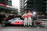 Lewis Hamilton and Jenson Button. Launch Formula 1 2011 Vodafone McLaren Mercedes MP4 26. F1 wallpaper 2011 (HIGH RESOLUTION PHOTO) Lewis Hamilton and Jenson Button. Presentation Formula 1 2011 Vodafone McLaren Mercedes MP4 26. F1 wallpaper 2011 (HIGH RESOLUTION PHOTO)
