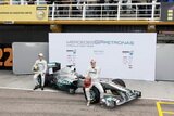 Michael Schumacher and Nico Rosberg. Presentation Formula 1 2011 Mercedes GP PETRONAS MGP W02 (Launch). F1 wallpaper 2011 (HIGH RESOLUTION PHOTO) Michael Schumacher and Nico Rosberg. Presentation Formula 1 2011 Mercedes GP PETRONAS MGP W02. F1 wallpaper 2011 (HIGH RESOLUTION PHOTO)