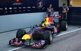 Sebastian Vettel and Mark Webber. Presentation Formula 1 2011 Red Bull RB7. F1 wallpaper 2011 (HIGH RESOLUTION PHOTO)