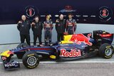 Sebastian Vettel and Mark Webber. Presentation Formula 1 2011 Red Bull RB7. F1 wallpaper 2011 (HIGH RESOLUTION PHOTO)
