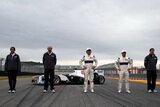 Kamui Kobayashi and Sergio Perez. Presentation Formula 1 Sauber C30. F1 wallpaper 2011 (HD PHOTO)