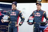 Sebastien Buemi and Jaime Alguersuari. Presentation Formula 1 Toro Rosso STR6. F1 wallpaper 2011 (HD PHOTO)
