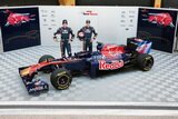 Sebastien Buemi and Jaime Alguersuari. Presentation Formula 1 Toro Rosso STR6. F1 wallpaper 2011 (HD PHOTO)