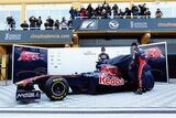 Sebastien Buemi and Jaime Alguersuari. Presentation Formula 1 Toro Rosso STR6. F1 wallpaper 2011 (HD PHOTO)